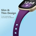 thumbnail image 3 of REQO Compatible with Fitbit Versa 4/ Versa 3 Bands/Sense 2/ Sense Bands Women Men, Silicone Thin Sport Accessories, Slim Band for Versa 3/ Versa 4/ Sense/Sense 2 Watch, 3 of 9