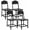 Black, variant on Gasee Dining Chairs Set of 2,Wood Dining Chairs with Metal Legs for Dining Room, Kitchen, Restaurant,Brown (Only Chairs)