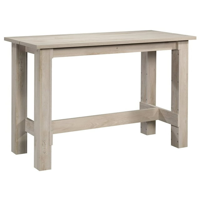 Sauder Boone Mountain Counter Height Dining Table in Chalk Chestnut Oak