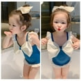 thumbnail image 7 of Baby Hot Spring Swimsuit Bowknot Swimsuit Girls' Ruffled Swimsuit, 7 of 7