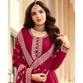 thumbnail image 3 of Wedding Wear Indian Designer Salwar Kameez Suits Pakistani Anarkali Gown Dress ( Pink, XL - 44 ), 3 of 5
