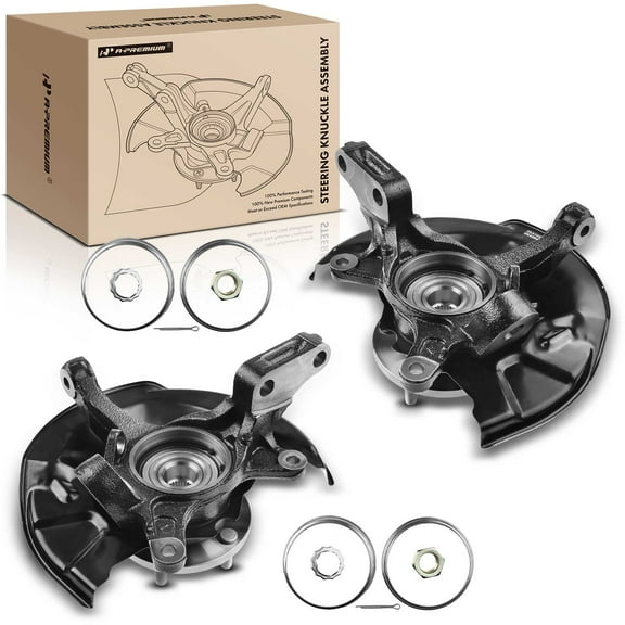 A-Premium Steering Knuckle and Hub Bearing Assembly with 15 inches Wheels Compatible with Toyota Camry 1997-2001 Front Side