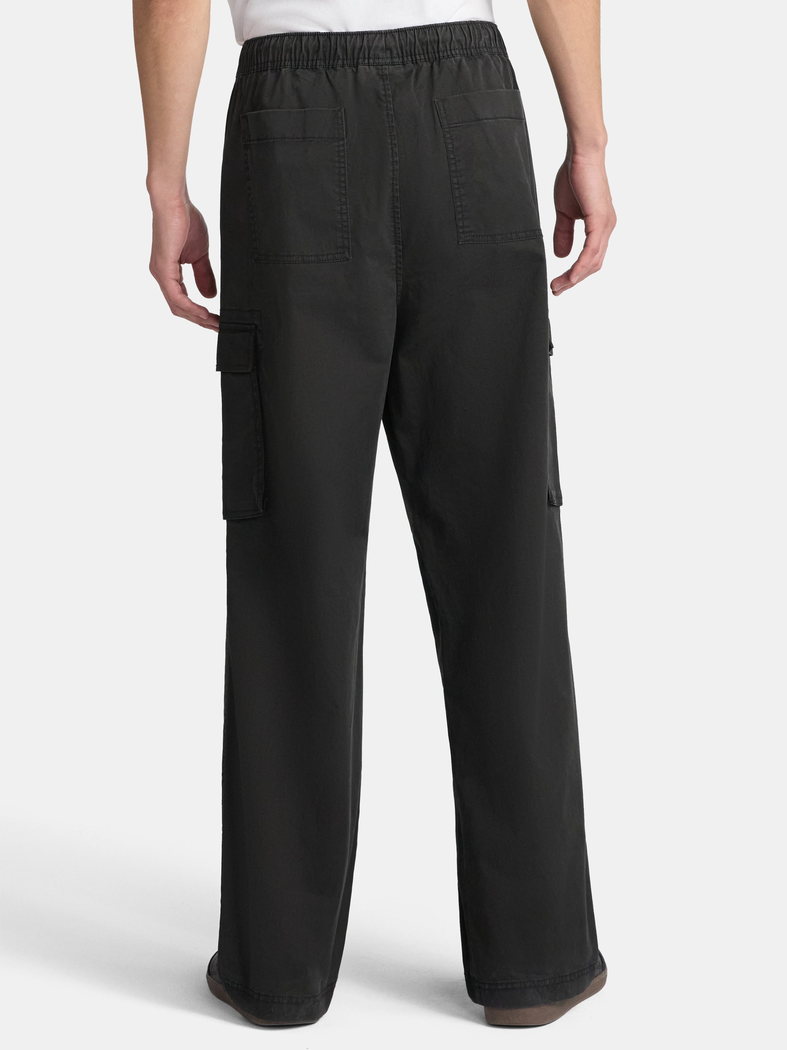 No Boundaries Baggy Fit Wide Leg Cargo Pants, Men's Sizes XS-5XL