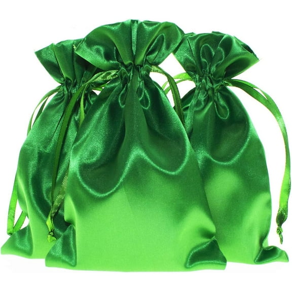 5" x 8"  Satin Gift Bags, Jewelry Bags, Wedding Favor Drawstring Baby Shower Christmas 20 per Pack