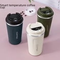 thumbnail image 2 of Taza de café de acero inoxidable 304, termo inteligente con medición de temperatura, taza de agua para exteriores para mujer, taza portátil para automóvil, 2 of 6