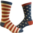 thumbnail image 1 of Chaussettes Étoiles et Rayures pour Femmes Festives 4e Of July Jour de l'Indépendance Chaussures Patriotes, 1 of 4