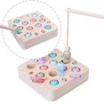 thumbnail image 3 of Infant and Toddler Baby Wooden Magnetic Kids Fishing Game Educational Hands-on Toy Early Education Parent-child Interaction, Fun Tabletop Game, 3 of 4