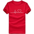 thumbnail image 1 of T-shirt Unisexe Motif Imprimé Mode Décontractée Couleur Unie Manches Courtes, 1 of 9