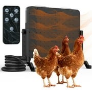 Magicfly Chicken Coop Heater, 200W with Remote Control ,5-level Height Adjustment, Chick Brooder Heating Plate 15" x 11" for Winter Chicks Poultry Animals
