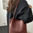thumbnail image 2 of Brown Women's 2025 Spring Fashion Casual Shoulder Tote Bag - Large-Capacity for Work Commutes & Daily Leisure, 2 of 6