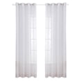 thumbnail image 1 of Coofit Rideau de Fenêtre Transparent Polyester Broderie Simple Gaze de Fenêtre Rideau à Passe-Tringle, 1 of 10