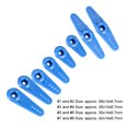 thumbnail image 3 of Unique Bargains Plastic Servo Arms 23T Blue, 3mm Hole Single / Double Arm for JR 1 Set, 3 of 5