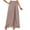 Khaki, variant on Floral Split Flowy Pants for Women Tulip Pants High Rise Elastic Waisted Wide Leg Summer Swing Palazzo Pants with Slit Casual Loose Comfy Cooling Trousers, Pink (Medium)