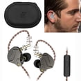 thumbnail image 2 of Internos Con Monitor Oído ZSN Pro HIFI Bass Earbuds (gris Micrófono), 2 of 9