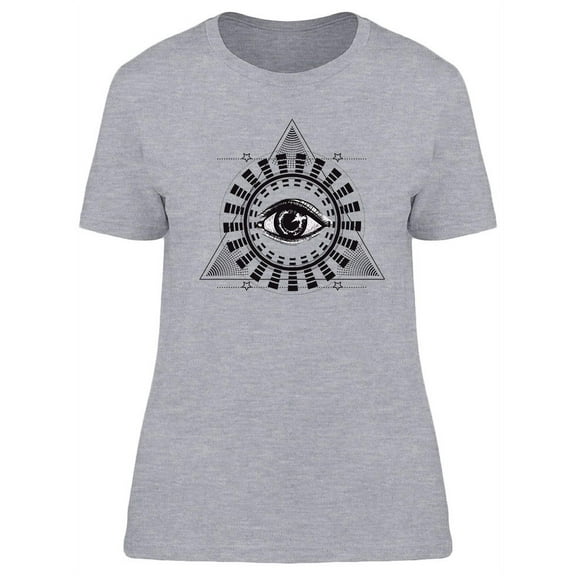 All Seeing Eye Tattoo Design T-Shirt Women -Image by Shutterstock, Female x-Large