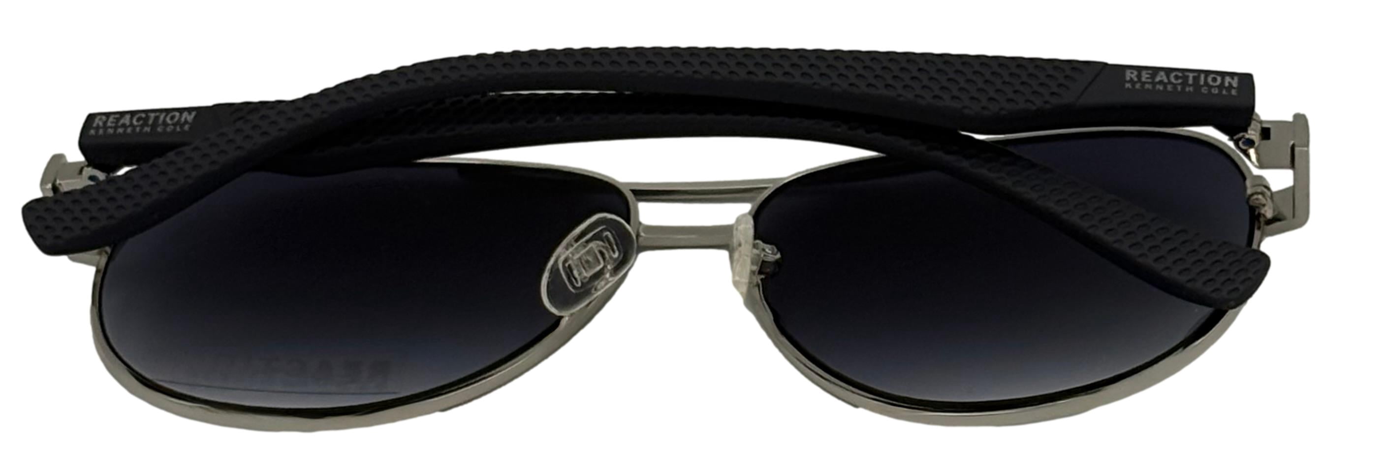 Kenneth Cole Reaction Mens Nickeltin Metal Aviator Sunglass, KC1431. 10W