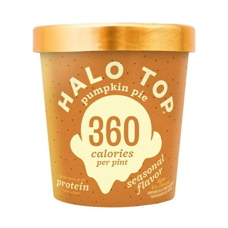 Halo Top, Pumpkin Pie Ice Cream, Pint (8 Count) (The Best Cookie Dough Ice Cream)