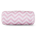 thumbnail image 1 of Majestic Home Produits Bébé Rose Chevron Coussin d'Intérieur Mitre Ronde 18,5 "L x 8" W x 8" H, 1 of 6