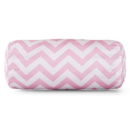 Majestic Home Produits Bébé Rose Chevron Coussin d'Intérieur Mitre Ronde 18,5 "L x 8" W x 8" H