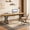 Beige & Black, variant on Demi Bonn 71" Farmhouse Dining Table, Wood Rustic Kitchen Table for 6 People, Large Rectangular Dinner Table for Dining Room, Home Office, Living Room Furniture, White
