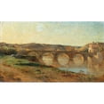 thumbnail image 2 of Jean-Baptiste Carpeaux 24x16 Gold Ornate Framed and Double Matted Museum Art Print Titled - Italian Landscape with Bridge, 2 of 4