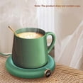 thumbnail image 2 of Coffee Mug Warmer, 3 Temperature Mug Warmer, Heated Electric Mug Warmer, USB Charging Switch Green, 2 of 4