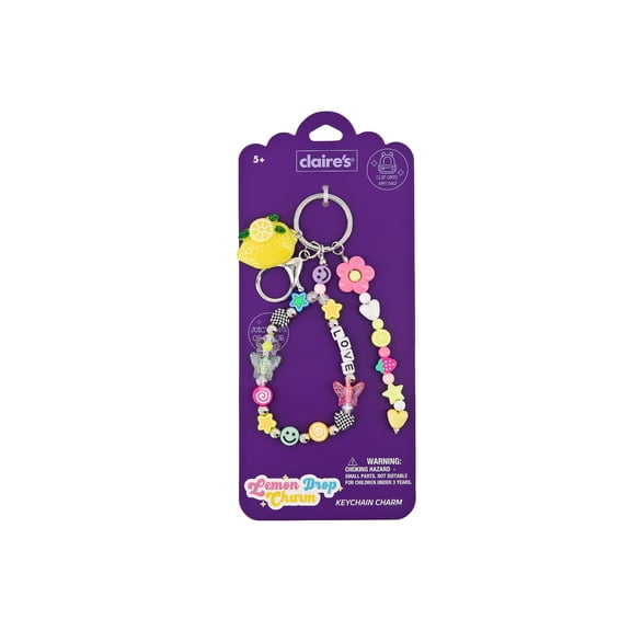 Claire's Bag Charm - Lemon Drop