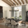 thumbnail image 3 of ACROMA  12-light Farmhouse Black Wagon Wheel Chandelier Muted Brass & Matte Black, 3 of 5