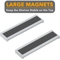 thumbnail image 3 of SpaceAid 30" Bamboo Magnetic Stove Top Shelf Organizer, Kitchen Storage Rack for Stove, Gray, 3 of 7