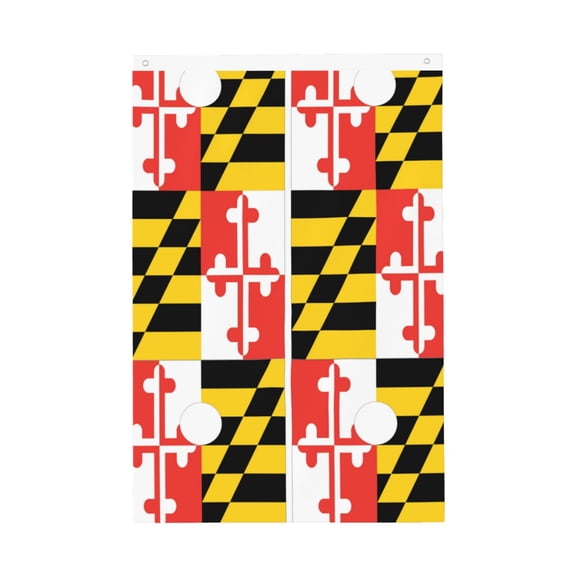 Double Sided House Flag Maryland Flag Garden Flag For Outside Room House Yard Indoor (2x3ft)