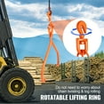 thumbnail image 6 of VEVOR Log Skidding Tongs, 32 inch 2 Claw Log Lifting Tongs, Heavy Duty Rotating Steel Lumber Skidding Tongs, 1543 lbs/700 kg Loading Capacity, Log Lifting, Handling, Dragging & Carrying Tool, 6 of 9