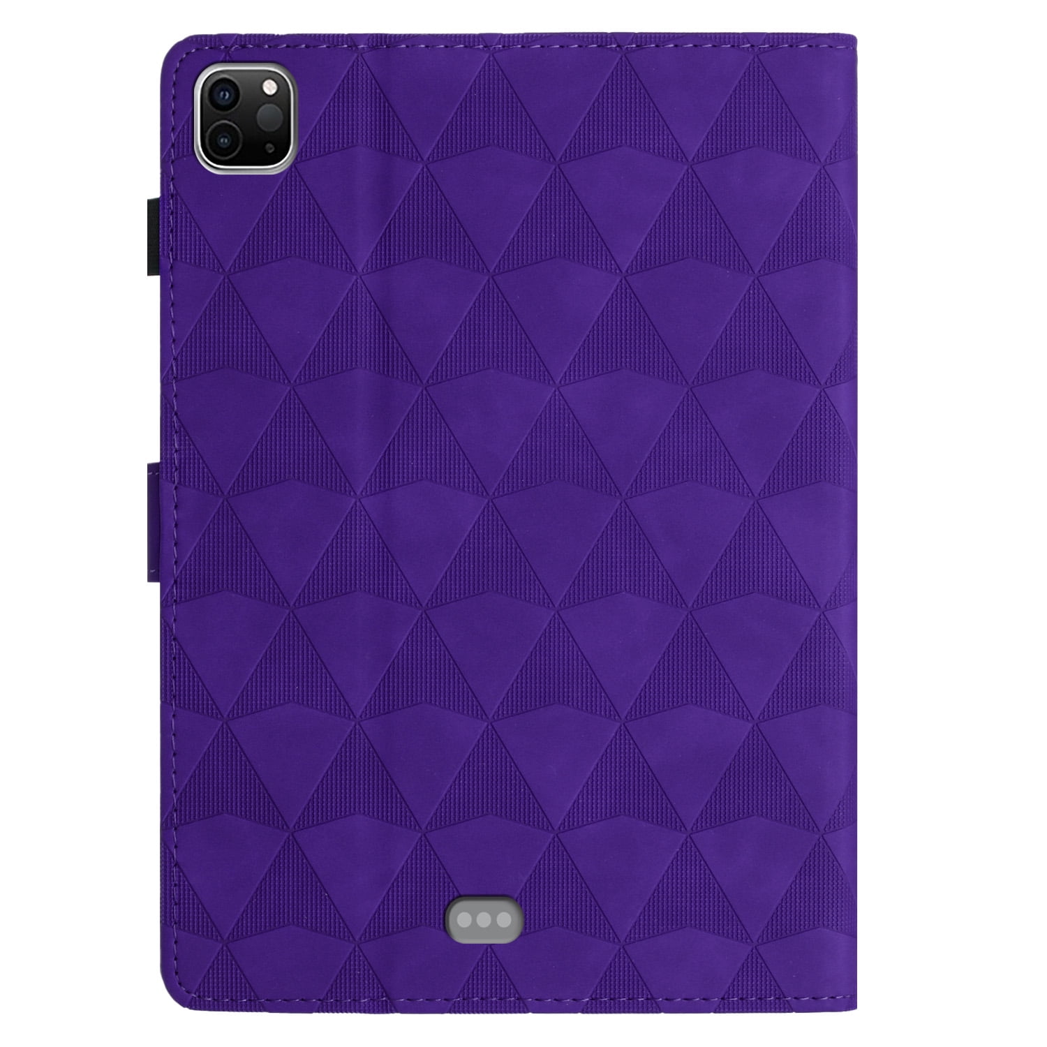 For iPad Air 11 Case 2024 - Highly Protective Apple Ipad Air Case with Stand & Pencil Holder – Functional 11 inch iPad Flip Folio Cover with Magnetic Closure and Diamond Pattern Embossed, Purple