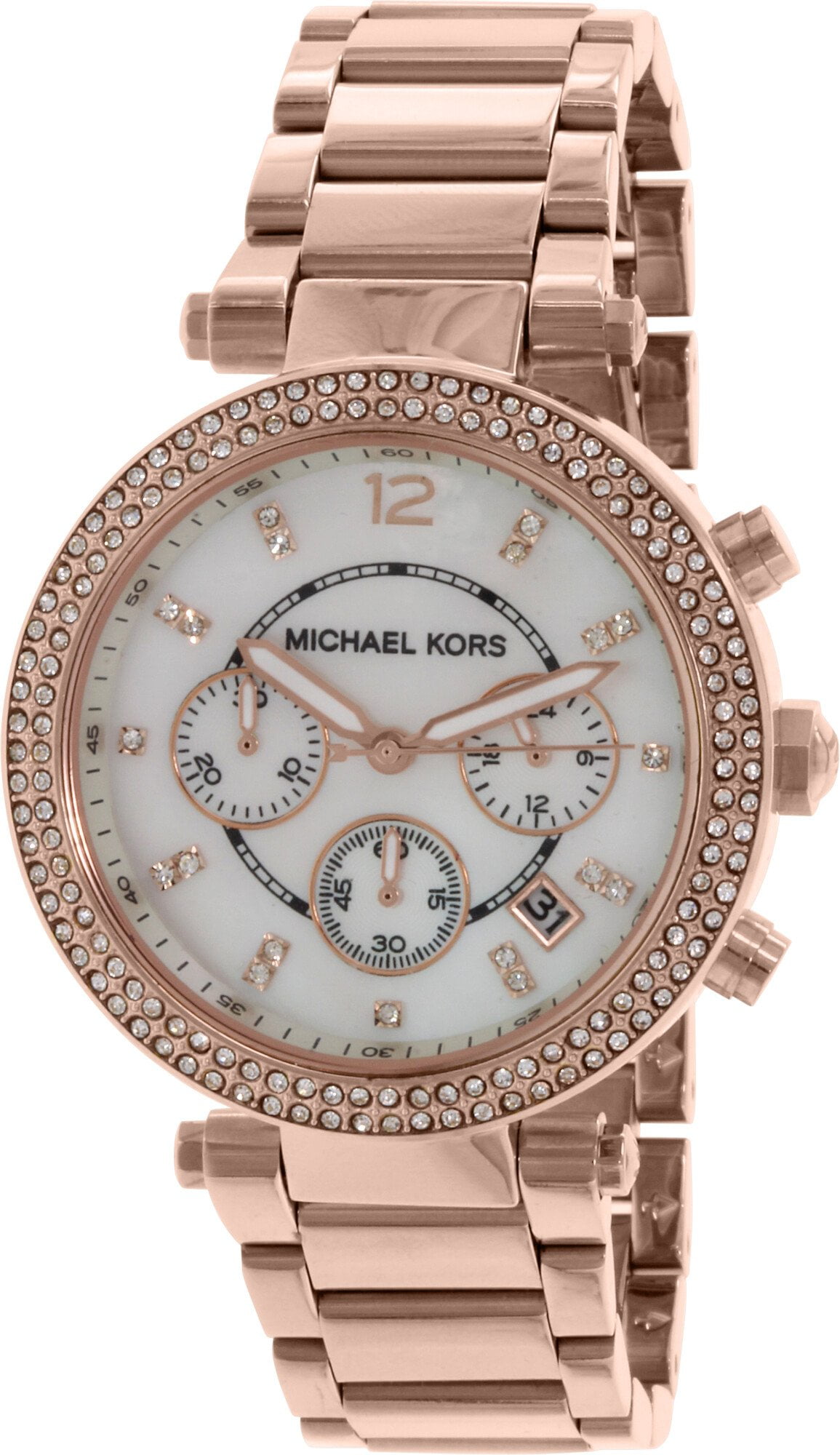 Michael Kors Rose Gold Tone Parker Watch Rf Mk5491 latest deals on Michael  Kors Jewelry