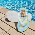 thumbnail image 3 of POLERO Girls Boys Flip Flops Sandals Kids Water Shoes - Funny Capybara Lemon Print - Thong Beach Slides Summer Slip-on Quick Dry Toddler Little Kid Size 3, 3 of 7