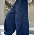 thumbnail image 6 of Vornjynx Boys Cotton Pants Elastic Waist with Pocket Baggy Fit Kids Summer Casual Trendy Pants Navy Size 12-13, 6 of 10