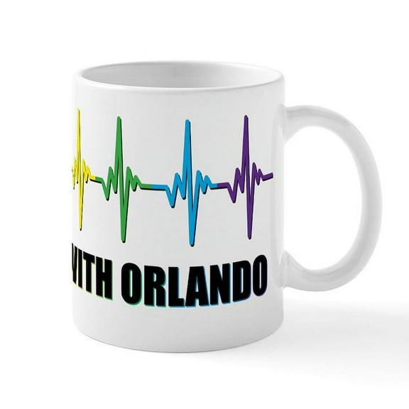 CafePress - Stand With Orlando Mug - 11 oz Ceramic Mug - Novelty Coffee Tea Cup