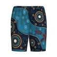 thumbnail image 4 of Wukai Bohemian Turtle Men’s Short Pajama Pants With Pockets Soft Sleep Pj Shorts for Men-4X-Large, 4 of 6