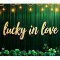 thumbnail image 4 of St Patrick's Day Celebration Lucky Love Four Leaf Clover Backdrop Banner Party Supplies Photography Props Decorations Wedding, 4 of 8