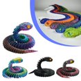 thumbnail image 4 of Juguetes transfronterizos, Cobra impresa en 3D, Pitón, Serpiente impresa en 3D, Adornos articulados móviles, 4 of 7