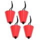 thumbnail image 1 of Juego de 4 tapones de drenaje de silicona roja con cordones para canoas y kayaks universales, 1 of 8
