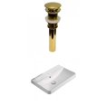 thumbnail image 1 of American Imaginations 19.88-in. W 1 Hole Ceramic Top Set In White Color - Overflow Drain Incl. AI-30579, 1 of 9