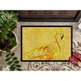 thumbnail image 3 of Carolines Treasures 8872MAT Flamingo on Yellow Doormat 18x27 27"L x 18"W multicolor, 3 of 4