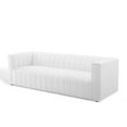 thumbnail image 1 of Tufted Sofa, Fabric, White, Modern Contemporary Urban Design, Living Lounge Room Hotel Lobby Hospitality, 1 of 9