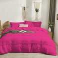 thumbnail image 2 of D.N.G. BEDDINGS 1 Piece Boho Chic Pom Pom Comforter, All Season Down Alternative Bedding Comforter - (Super King Size, Hot Pink) 800 Thread Count, Egyptian Cotton., 2 of 6