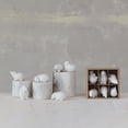 thumbnail image 2 of Creative Co-Op 6-Piece Stoneware Hedgehogs Accent Decor, White, 2 of 5