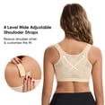 thumbnail image 5 of Vaslanda Mastectomy Bras for Women Front Closure Post Surgery Compression Bras Breast Augmentation Mastectomy Bra, 5 of 7