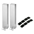 thumbnail image 1 of 2Pack 130mm/5" Colgador de baño de acero inoxidable, ganchos para toallas de doble cara para puerta de ducha de vidrio sin marco (Plata), 1 of 7