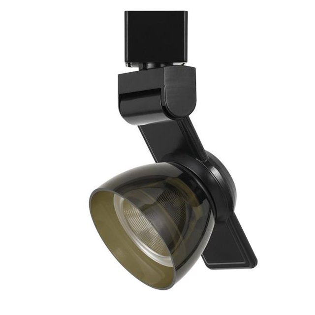 Benjara BM223666 12W Integrated LED Track Fixture with Polycarbonate Head, Black