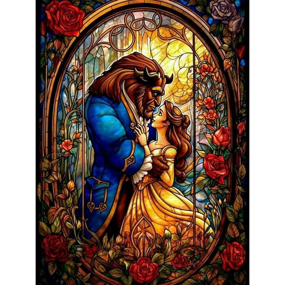 Princess Diamond Painting Kits for Adults,5D DIY Diamond Art Kits Full Drill Diamond Dots -Paint with Diamonds Gem Art for Gift and Home Decor 12x16Inch