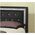 thumbnail image 2 of Best Master Furniture Queen Size Crystals and Rhinestones Headboard Platform Bed, Black, 2 of 3